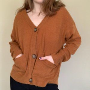 Rusty-Orange Cardigan